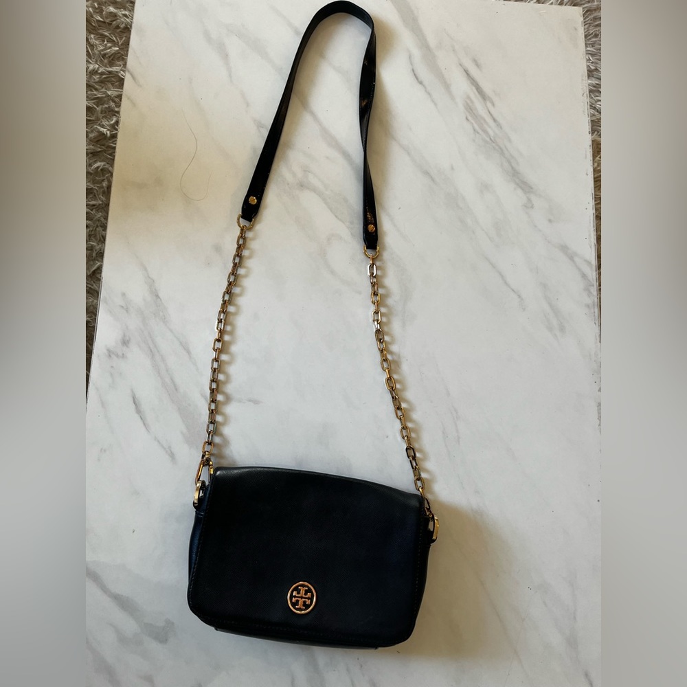 Black Tory Burch Cross Body Bag / Purse